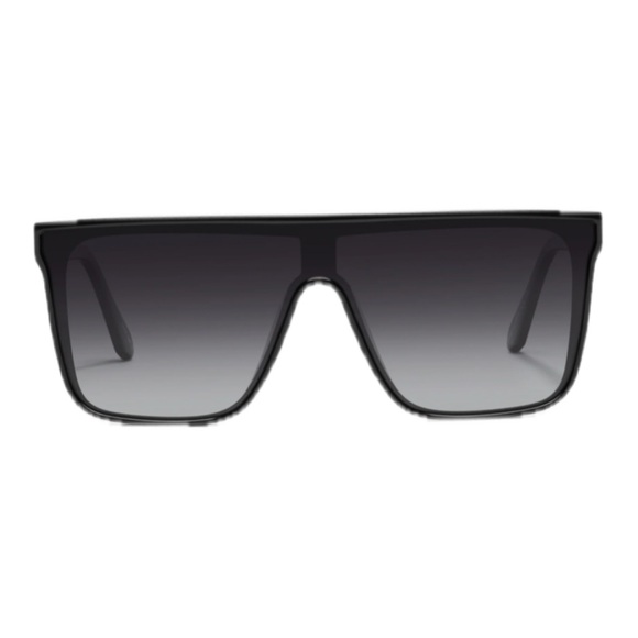 Quay Australia Accessories - Quay Nightfall Oversized Shield Sunglasses In Black